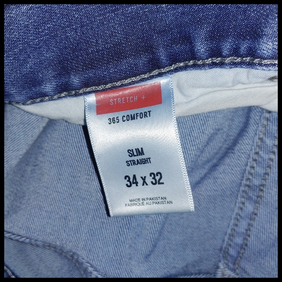 Express Stretch Jeans 365 Comfort Slim Straight 34 x 32 - Picture 3 of 4